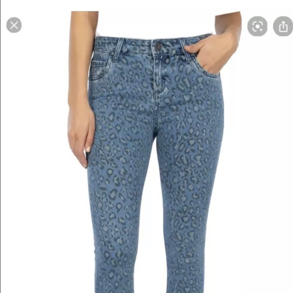 Kut from the kloth Connie Leopard Print Jeans